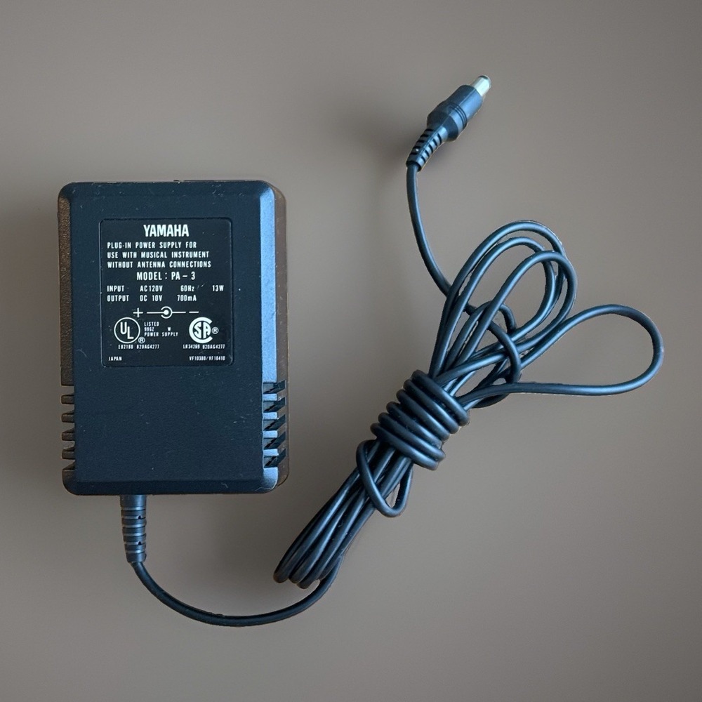 Original Equipment Yamaha PA-3 Power Supply Adapter AC 120V DC 10V OEM Genuine